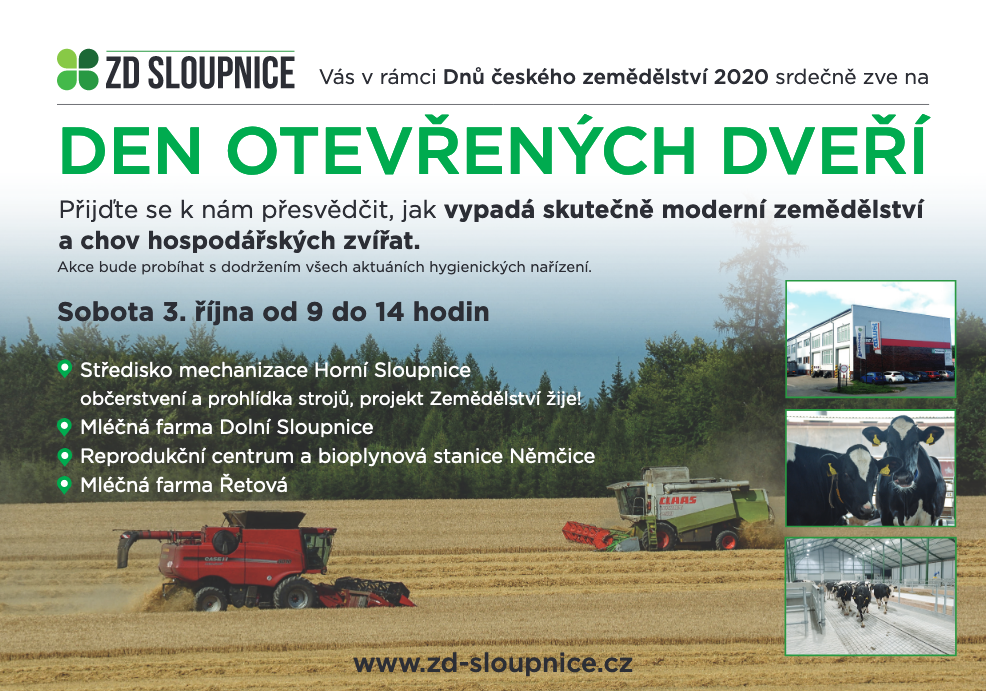 Den otevřených dveří, ZD Sloupnice