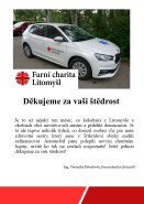 Poděkování Charita Litomyšl