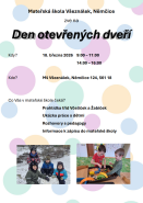 Den otevřených dveří MŠ Němčice 18. 3. 2026
