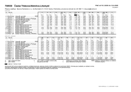 Výlukový jízdní řád 16. 3. - 12. 4. 2026 - uzavřena zastávka Česká Třebová, Beseda