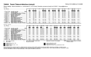 Změna jízdního řádu od 2. 3. 2025