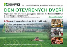 Den otevřených dveří ZD Sloupnice