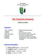 XII. Němčická olympiáda 20. 6. 2026