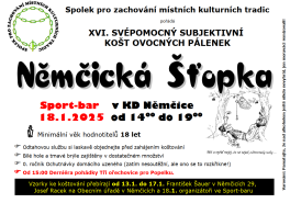 XVI. Němčická šťopka  18. 1. 2025