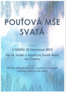 Pouťová mše svatá na Člupku