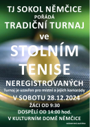 Turnaj ve stolním tenise 28. 12. 2024