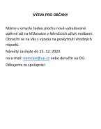 Výzva občanům  - nápady na výmalbu zdi