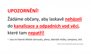Upozornění pro občany