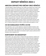 Hospodaření s odpady v naší obci