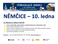 Tříkrálová sbírka 10. 1. 2026